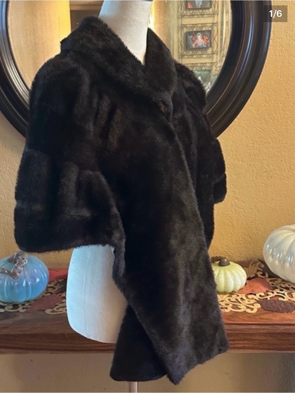 Vintage Princetons Faux Fur Stole